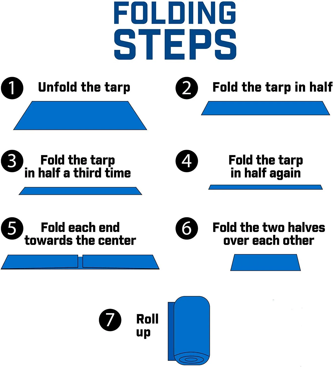 tarpaulin folding instructions 