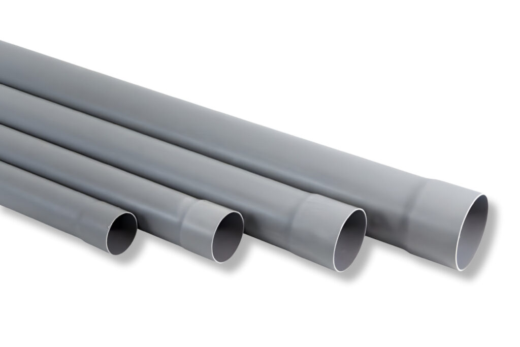 Grey PVC Agricultural Pipe for Irrigation and Water Supply