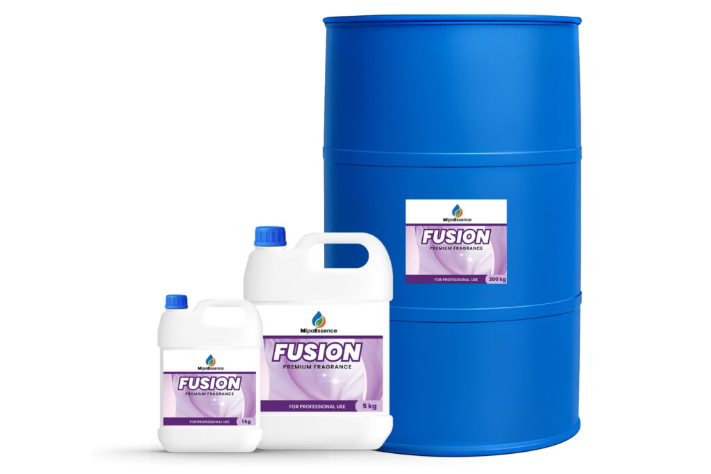 MipaEssence Fusion Industrial Fragrance Packaging – 1kg, 5kg, and 200kg Bulk Containers