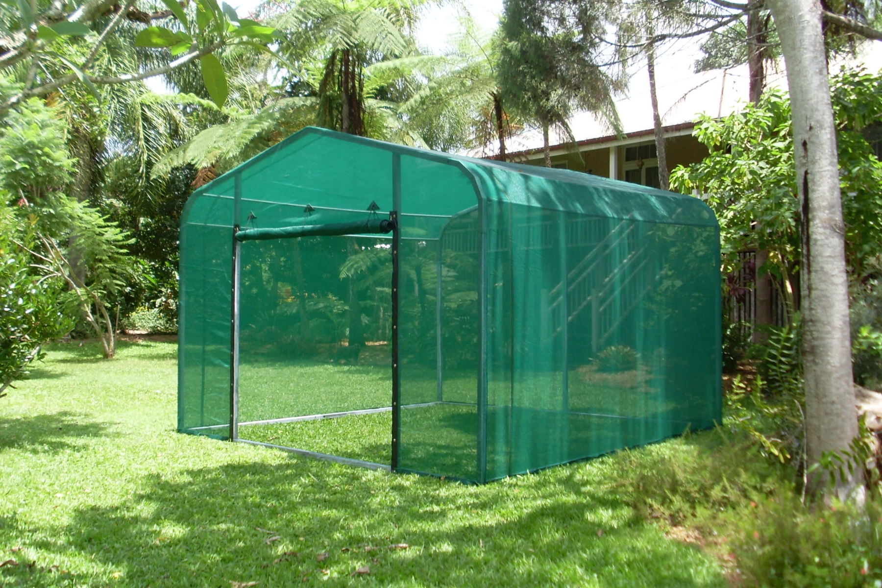 MIPATEX HDPE shade net used for shade net houses to protect crops and plants from sunlight and heat.